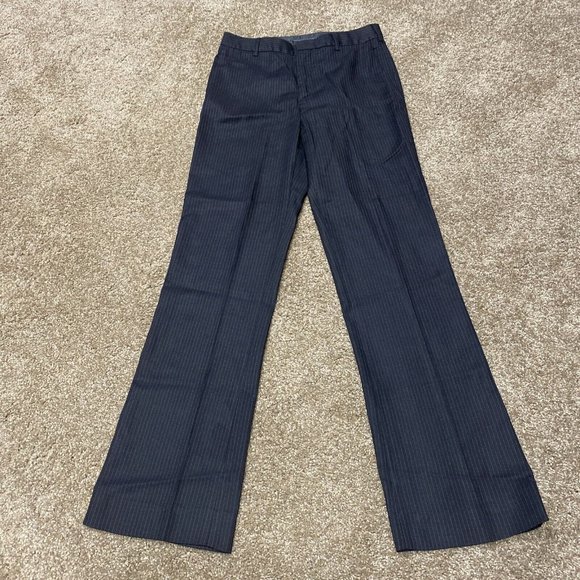 Zara Pants - ZARA Basic Womens Career Dress Pants Pinstripe Size 4 Bootcut Wool Spandex Blend